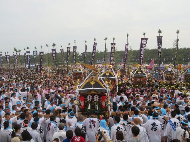 浜降祭_乱舞全景