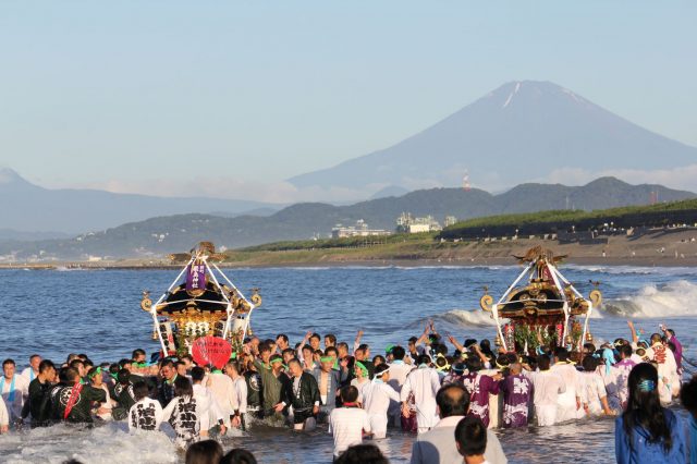 浜降祭_禊と富士