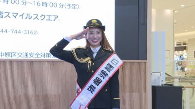 一日警察署長による交通安全キャンペーン