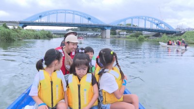 丸子の渡し祭り・多摩川で和むe体験