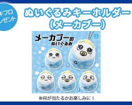 【プレゼント】ぬいぐるみキーホルダー（メーカブー）1名様