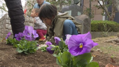 キッズ花植え体験