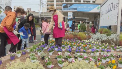 キッズ花植え体験