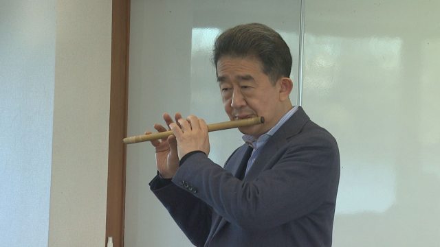 邦楽囃子笛方・福原徹さんの写真