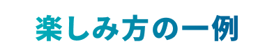 楽しみ方の一例