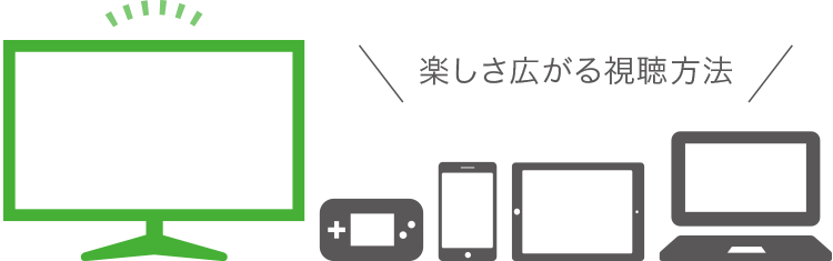 楽しさ広がる視聴方法