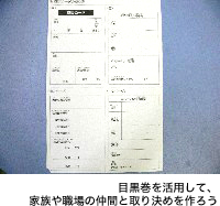 目黒巻を活用して、家族や職場の仲間と取り決めを作ろう