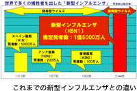 これまでの新型インフルエンザとの違い