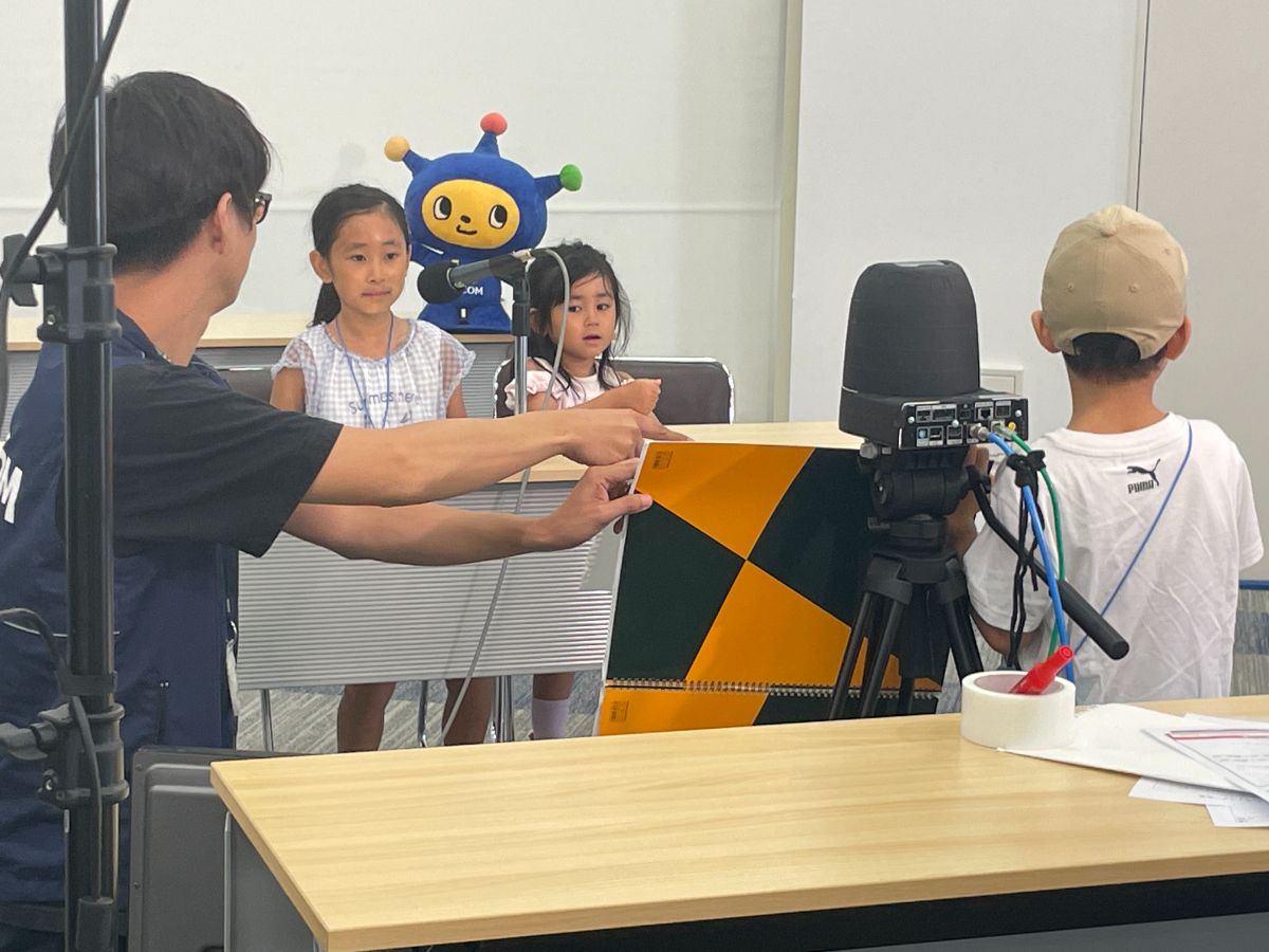 スポットたまプラーザでのテレビリポーター・カメラスタッフ体験