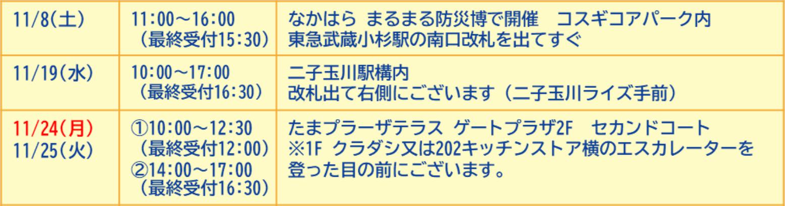 【実施日】 【実施日】